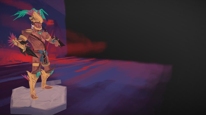 Aztec Eagle 3D Model