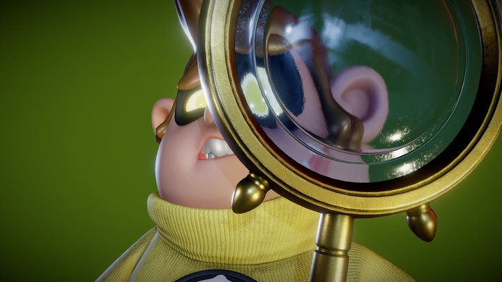 Superhero Guy 3D Model