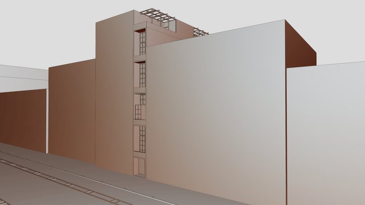 8 Micro-Apartments. Arch Concept - Proj.002 3D Model
