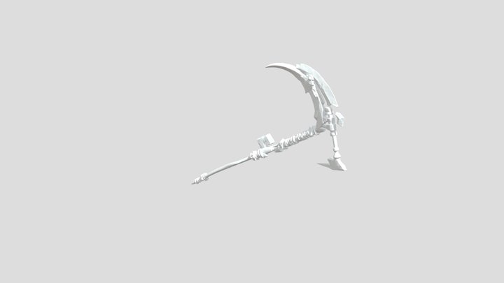 Purple Reaper Scythe 3D Model