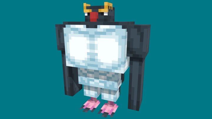 Buff Penguin 3D Model
