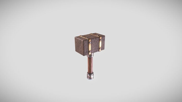 Stone hammer 3D Model