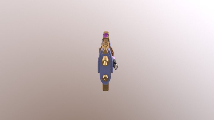 Gold Sombra SMG 3D Model