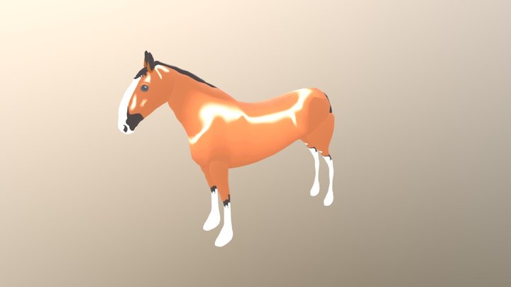 Horse 02 3D Model