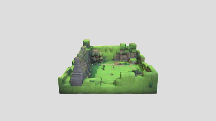 Generate a game 2D game map for shooting game 3D Model