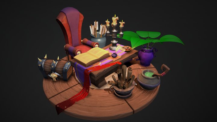 Mage's Study 3D Model