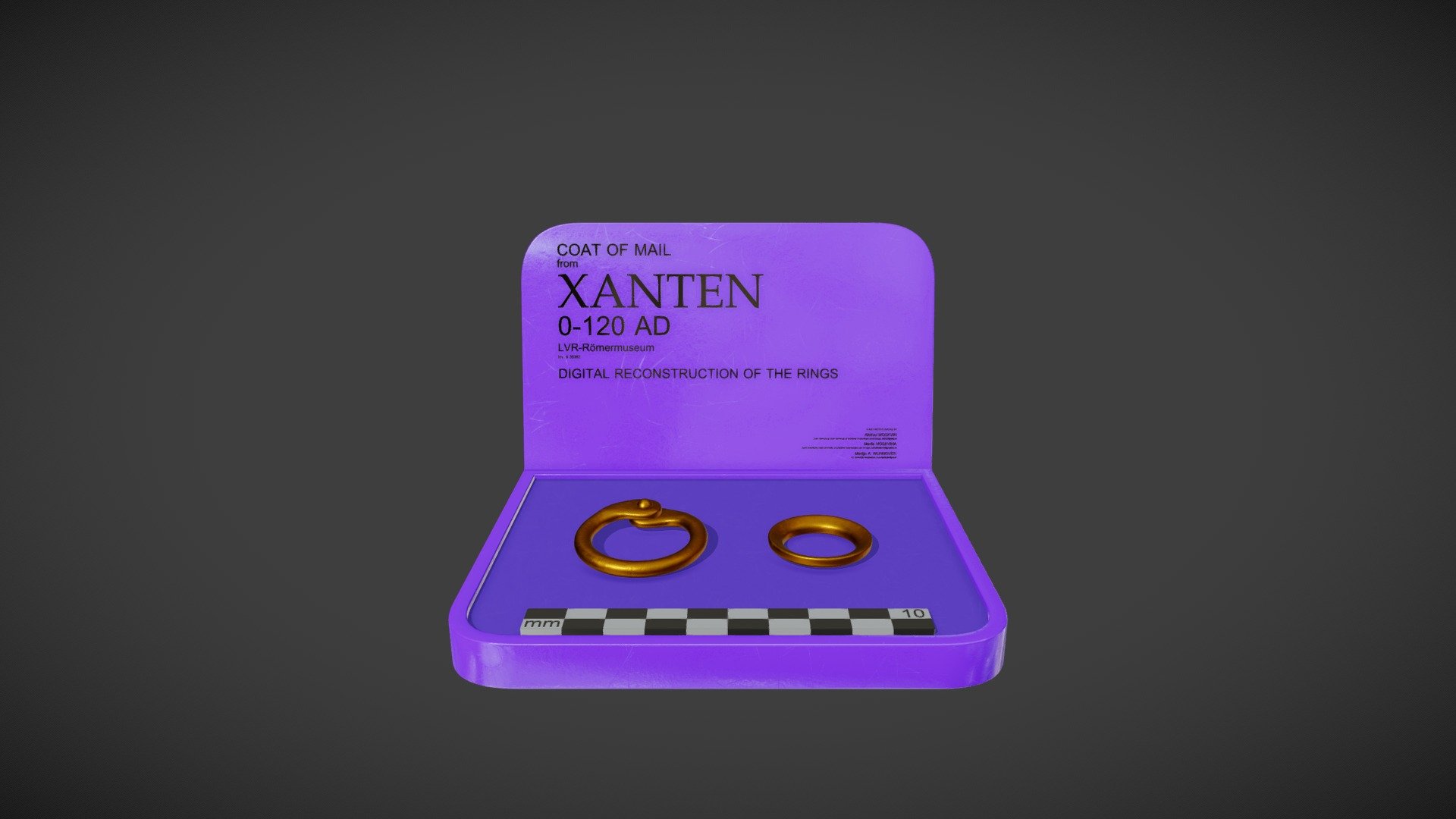 Armour from Xanten: 3D reconstruction