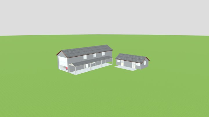 Boat House Cabin Middle 2 3D Model