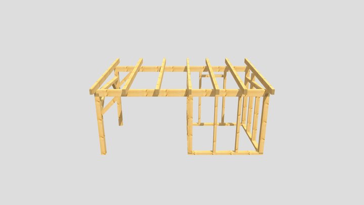 Dřevník 3D Model