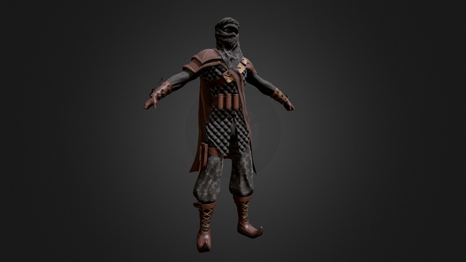 Thief armor 3D model by fly4xy (4xy) [44ba30d] Sketchfab