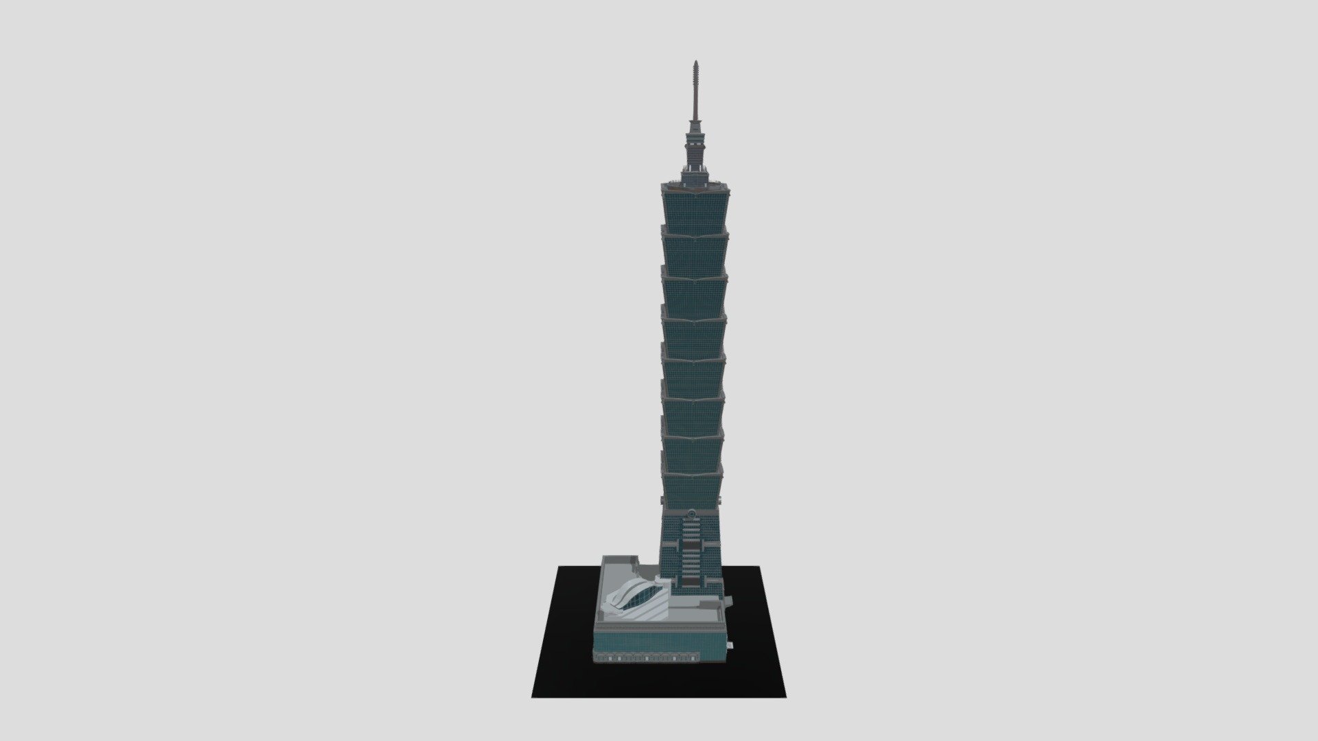 Taipei 101 - 3D model by ExtraVision [44ba761] - Sketchfab