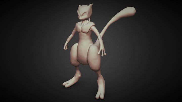 Mewtwo 3D Model