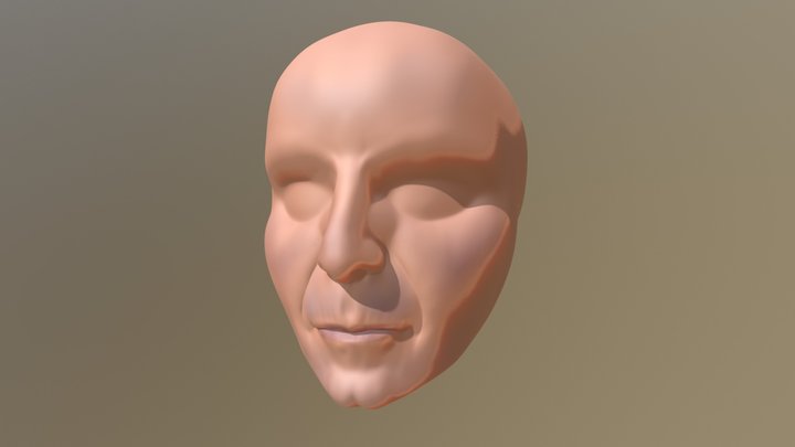 Sculpt January 2018, 1 - Mouth&Nose Practice 3D Model