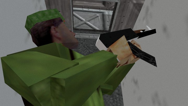 Facility - Goldeneye 007 - Vents + Bathroom – Free 3D Model STL