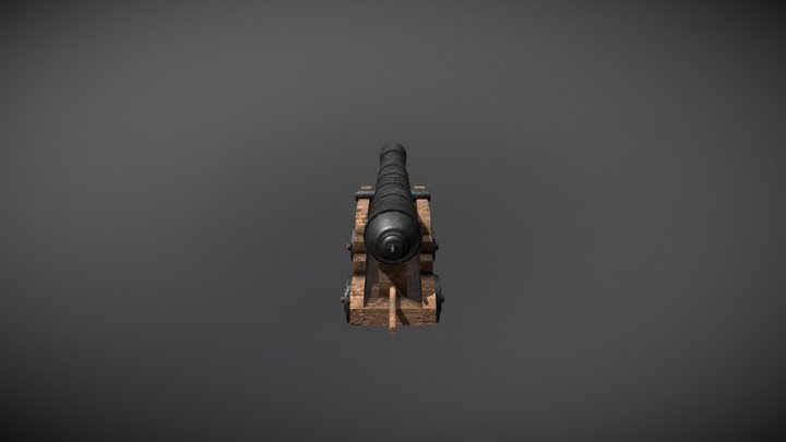 Pirate Cannon - Outsource Submission 3D Model