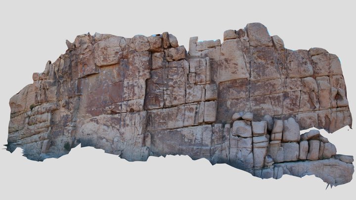 The Thin Wall - Joshua Tree National Park 3D Model