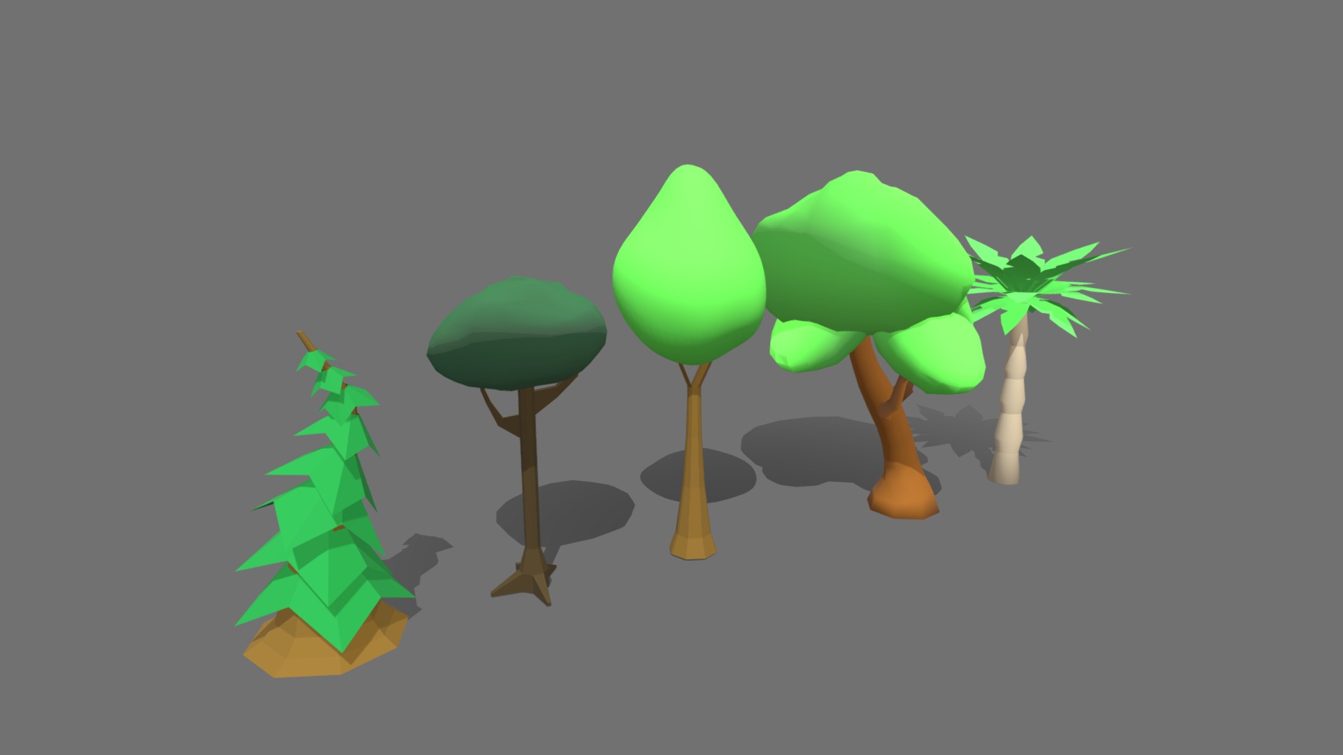 3D model Tree Pack - This is a 3D model of the Tree Pack. The 3D model is about a group of trees.