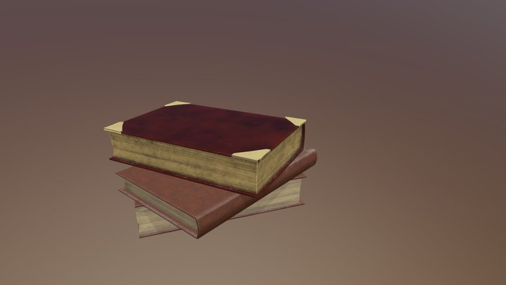 Bookpile 3D Model
