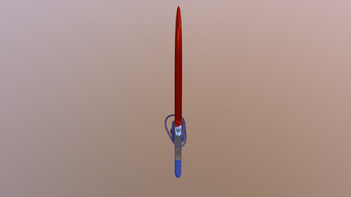 Sci fi Sword (Med poly) 3D Model