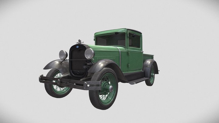 Ford Model A Pickup 3D Model