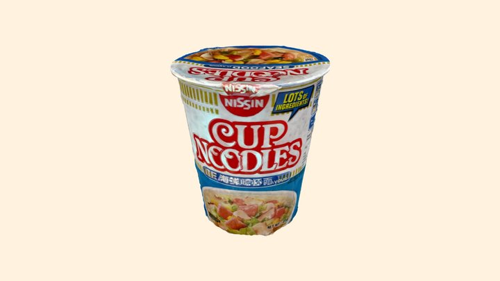 Nissin Cup Noodles - Seafood Flavour 3D Model
