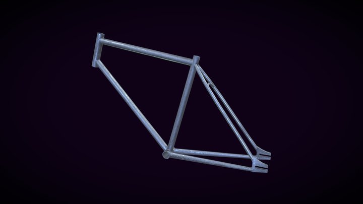 Beaten Bike Frame 3D Model