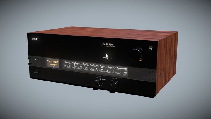 Vintage Radio 3D Model