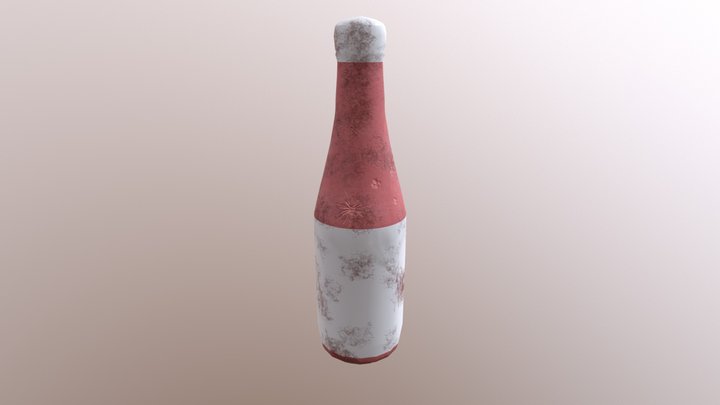 Ketchup Bottle 3D Model