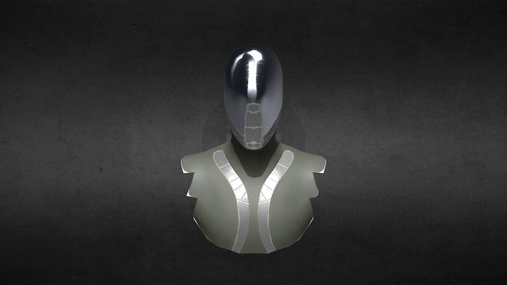 Scifi Bust 3D Model