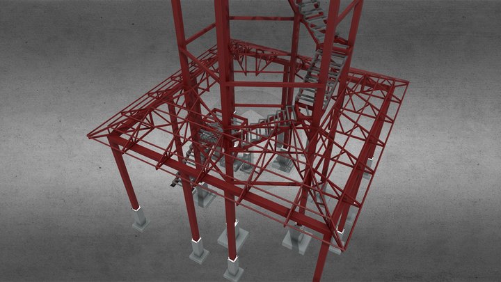 Конструкция минарета 3D Model