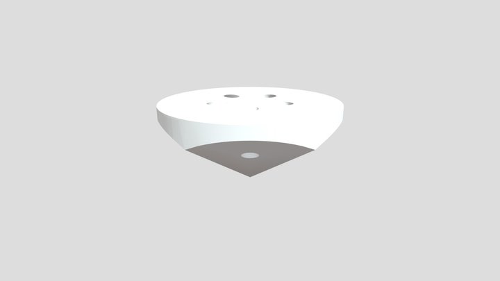 Icosahedron Insert Corner 3D Model