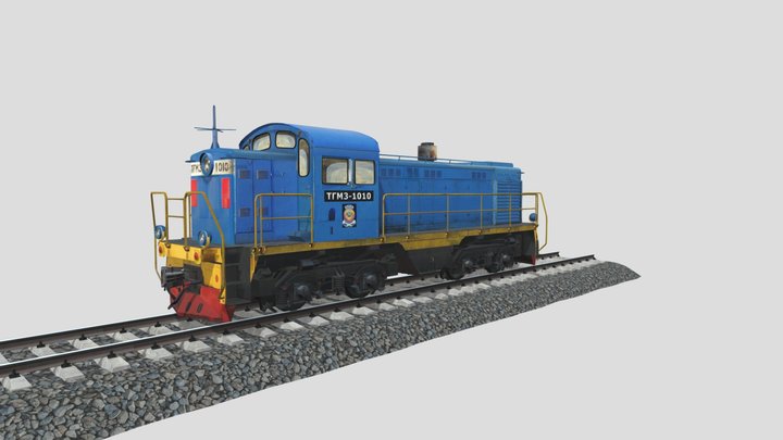 Diesel locomotive TGM3 3D Model