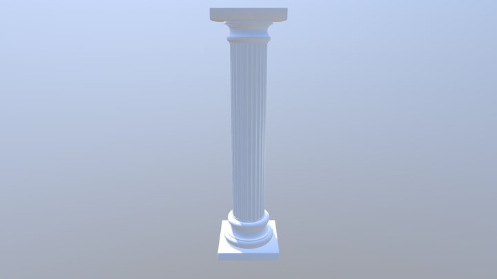 Marble column 3D Model
