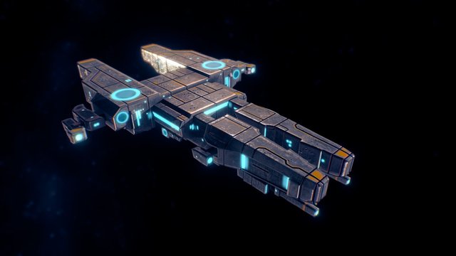 Spaceship 3D Model