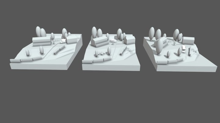 ForestLoner - Blockout 3D Model