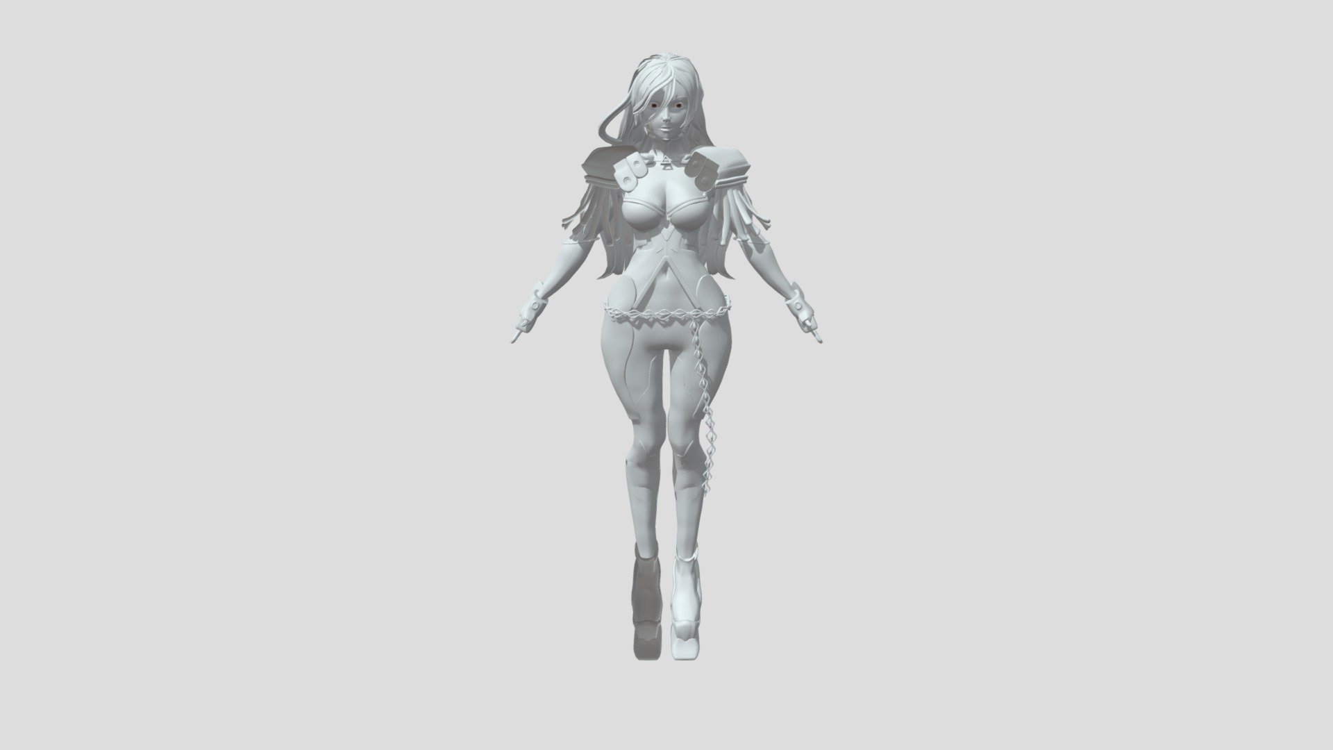 Female Character Model 3d Model By Nuoskillz [44c482f] Sketchfab