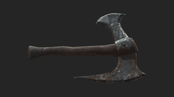 Rusty axe 3D Model