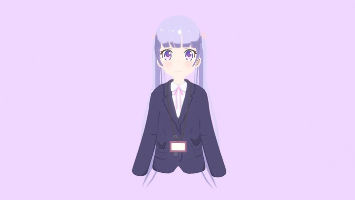 SUZUKAZE AOBA - Anime New Game 3D Model