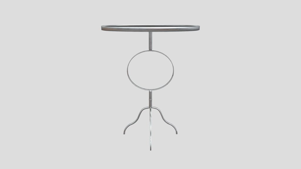 Oval Accent Table Gold