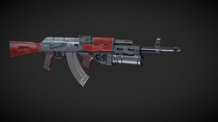 AK-74 3D Model