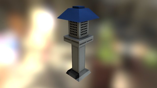 low_poly_lantern_02 3D Model