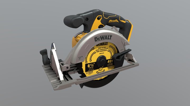 DeWalt Portable Circular Saw 3D Model