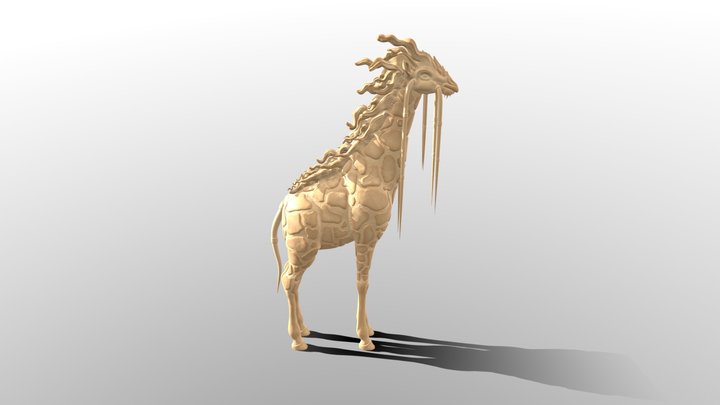 Draeneï Giraffe 3D Model