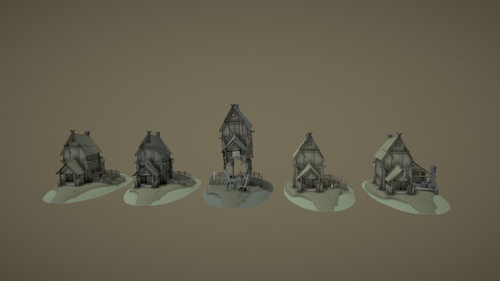 XYZ_HW4_houses 3D Model