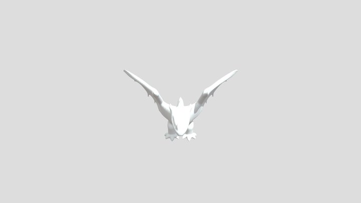 Winged dragon like beast 3D Model