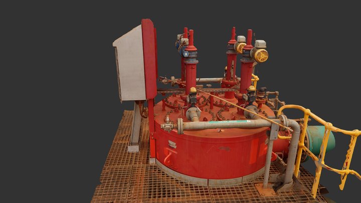 Raised Platform Pump 3D Model