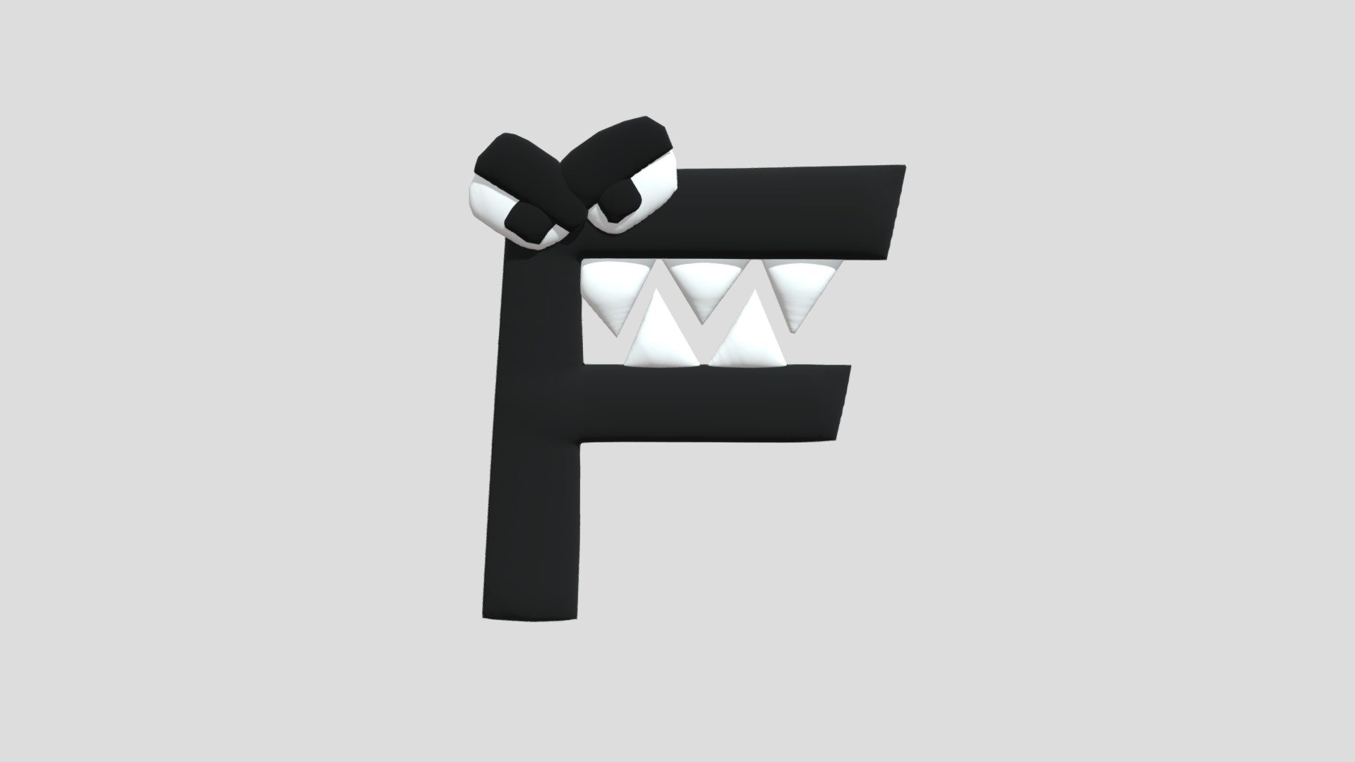 F (Merch Design) Alphabet Lore - Download Free 3D model by aniandronic  (@aniandronic) [44caa71]
