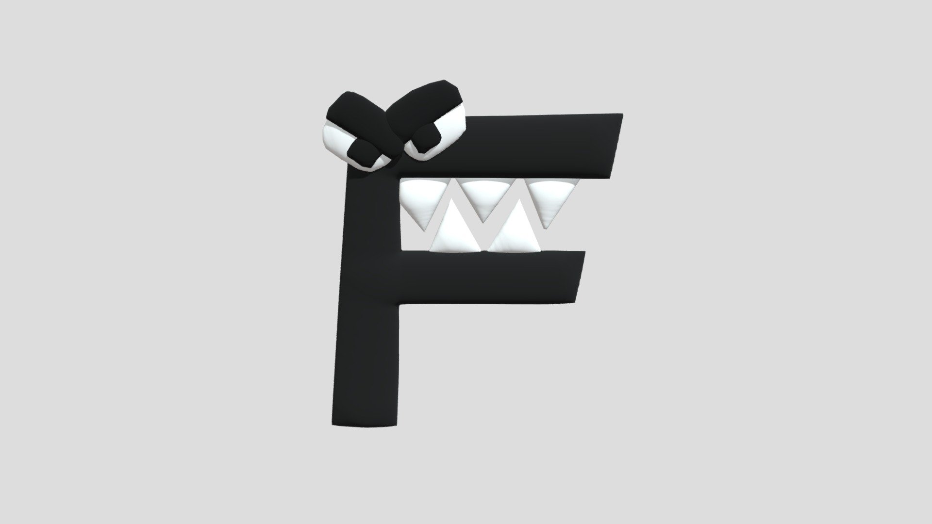 F (Merch Design) Alphabet Lore - Download Free 3D model by