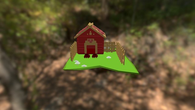 Wooden house 3D Model