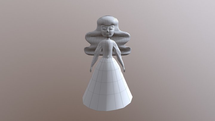 Lila Character 3D Model